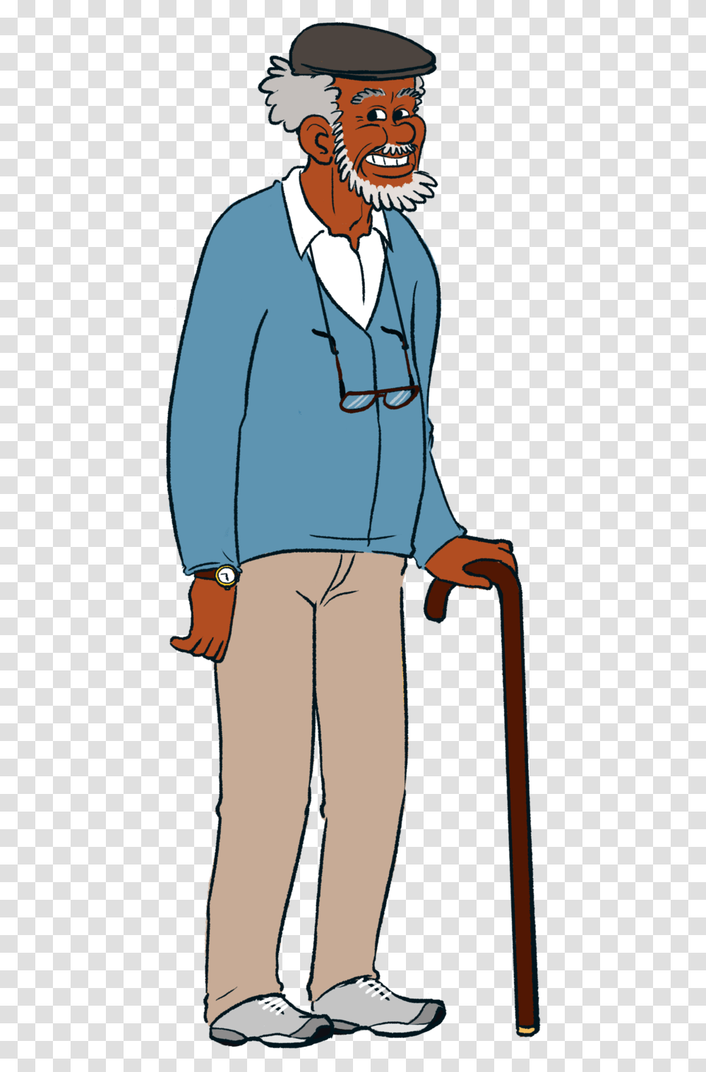 Grandfather Clipart Grandad Cartoon, Apparel, Person, Human Transparent Png