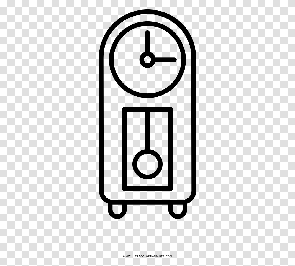 Grandfather Clock Coloring, Gray, World Of Warcraft Transparent Png
