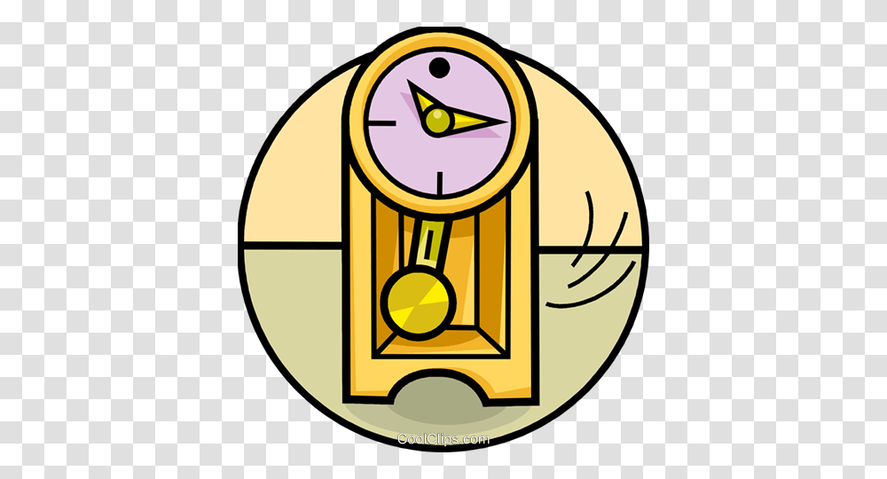 Grandfather Clocks Royalty Free Vector Clip Art Illustration, Analog Clock, Compass Transparent Png