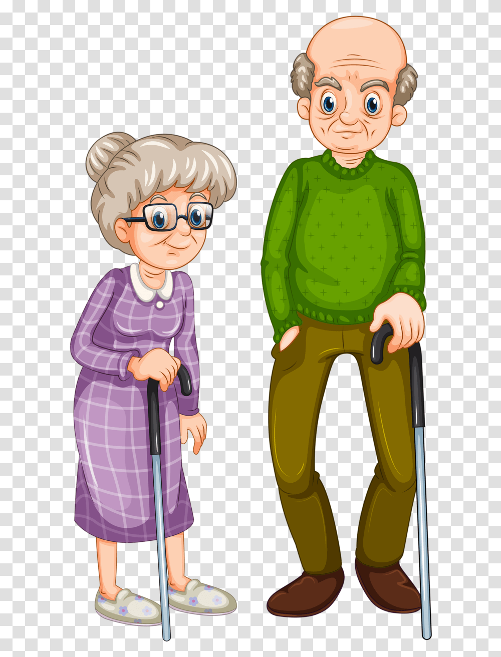 Grandfather Grandfather And Grandmother Clipart, Sleeve, Person, Long Sleeve Transparent Png