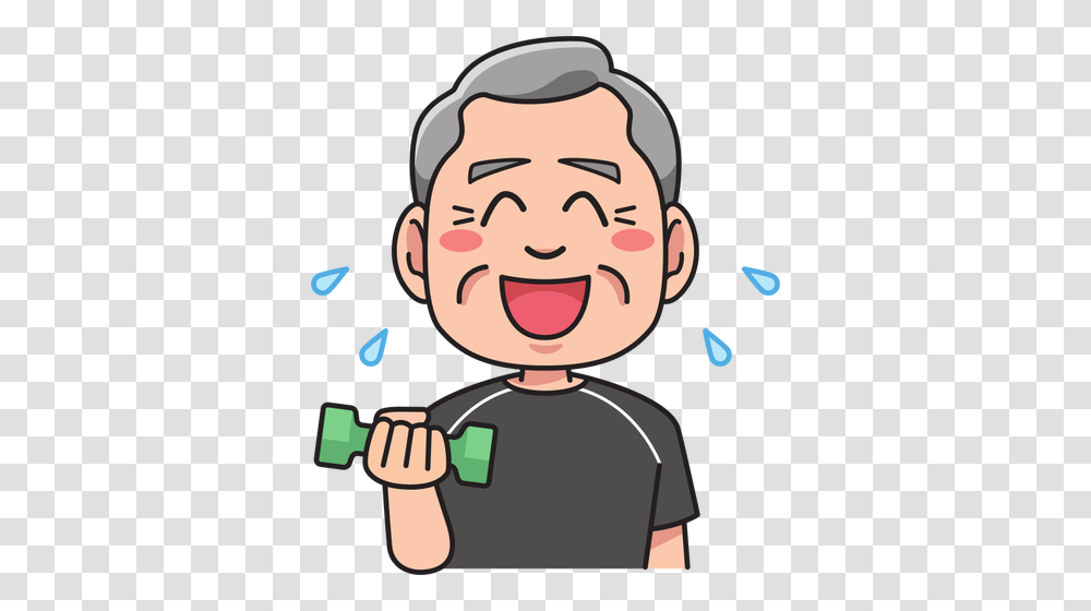 Grandfather In A Training, Face, Head, Smelling Transparent Png