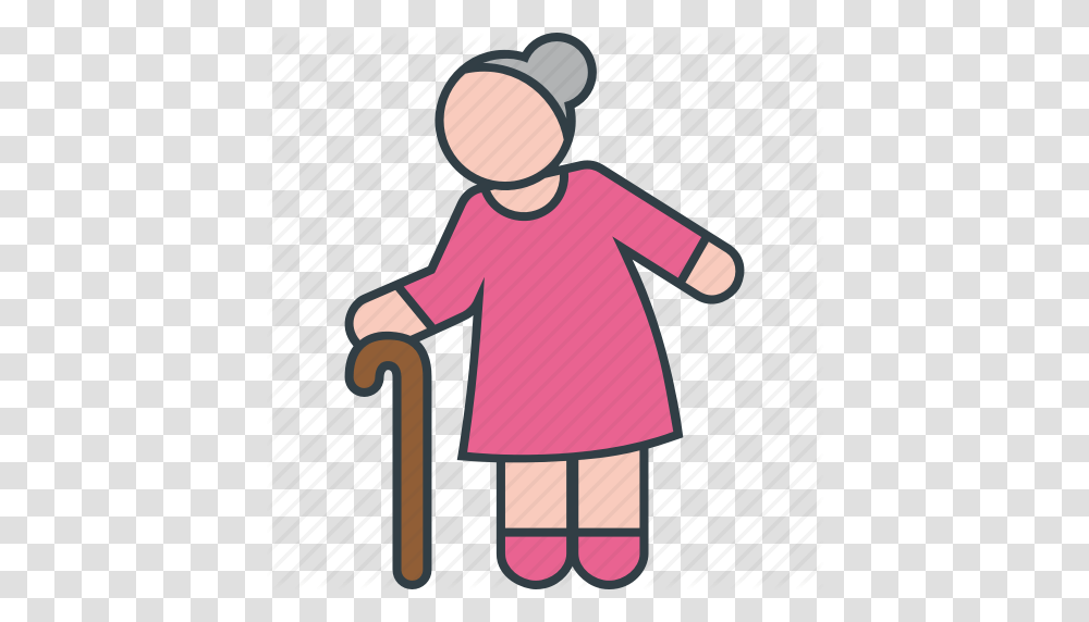 Grandma Grandmother Old Woman Icon, Lamp, Girl, Female Transparent Png