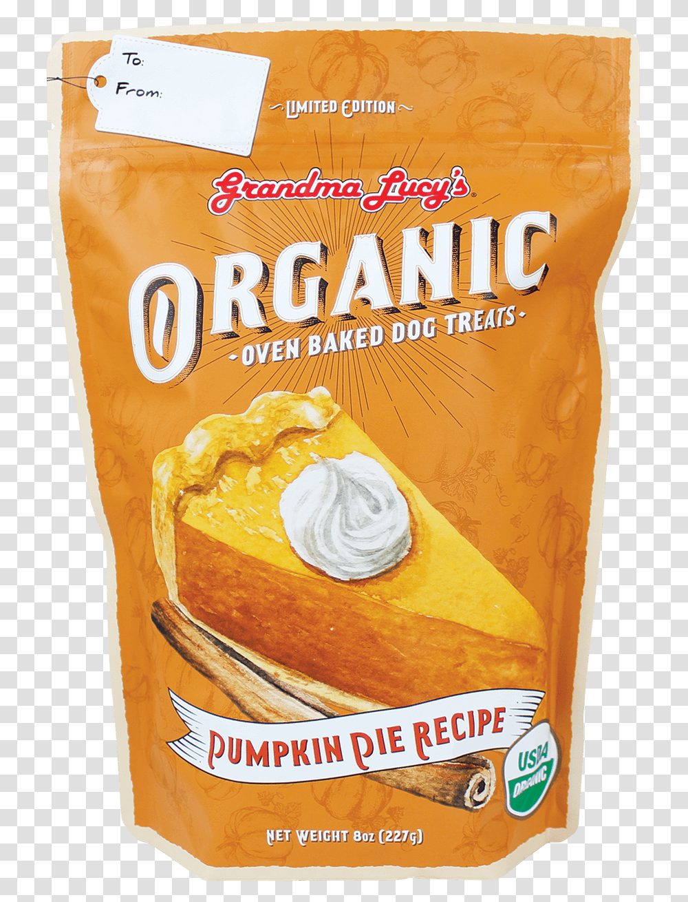 Grandma Lucy's Organic Pumpkin Pie Dog Treats, Food, Plant, Dessert, Mayonnaise Transparent Png