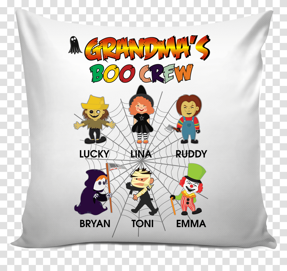 Grandma Nana Little Elves Personalized Pillow Cover Cushion, Poster, Advertisement Transparent Png