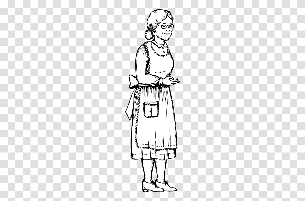 Grandma Outline Clip Art, Person, Drawing, Face Transparent Png