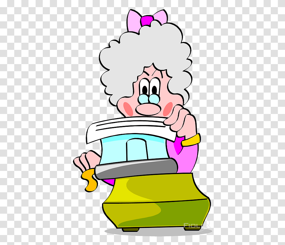 Grandma, Reading, Face, Washing, Scale Transparent Png