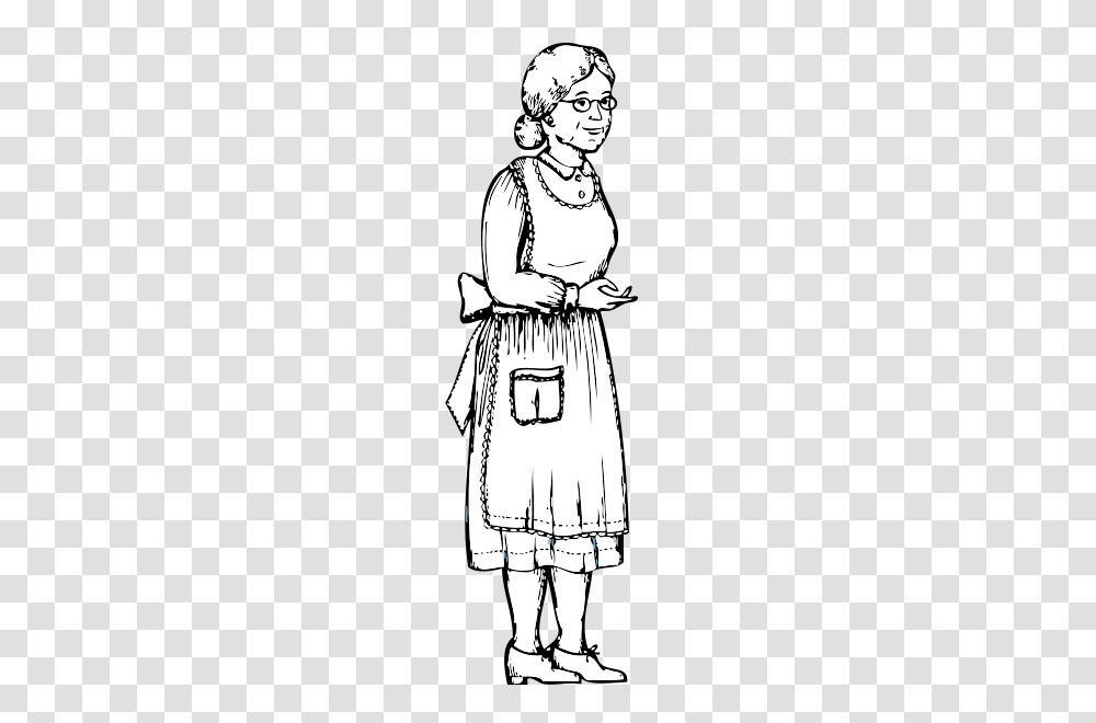 Grandma, Standing, Person, Costume Transparent Png
