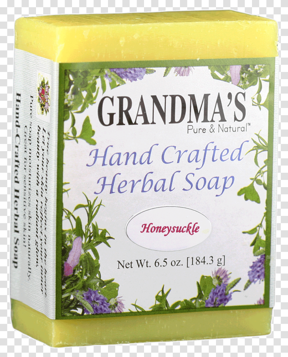 Grandmas Honeysuckle Herbal Soap Soap, Plant, Vase, Jar, Pottery Transparent Png