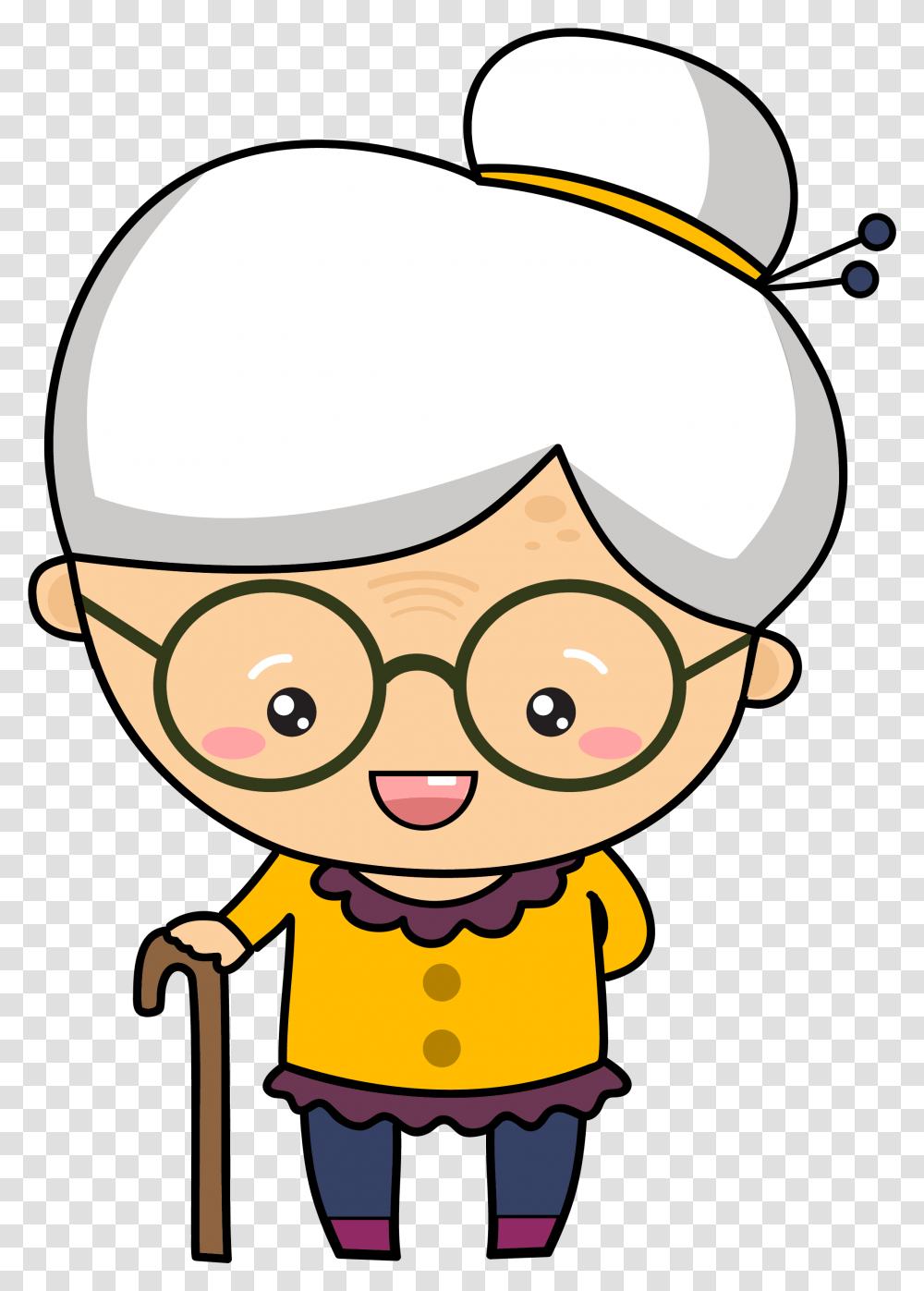 Grandmother Clipart Animated Clipart Grandmother, Chef Transparent Png