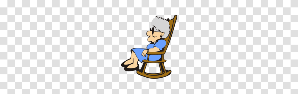 Grandmother On Easy Chair Picture, Furniture, Rocking Chair, Sitting Transparent Png