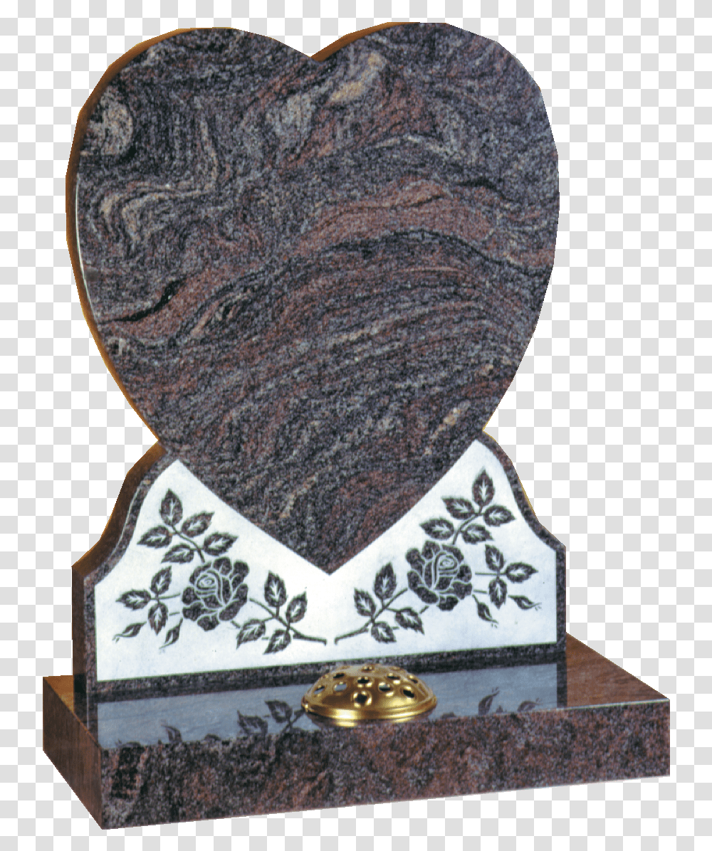 Granite Headstone Beautiful Shaped Heart Heart Shape Headstone, Tomb, Rug, Wristwatch, Tombstone Transparent Png