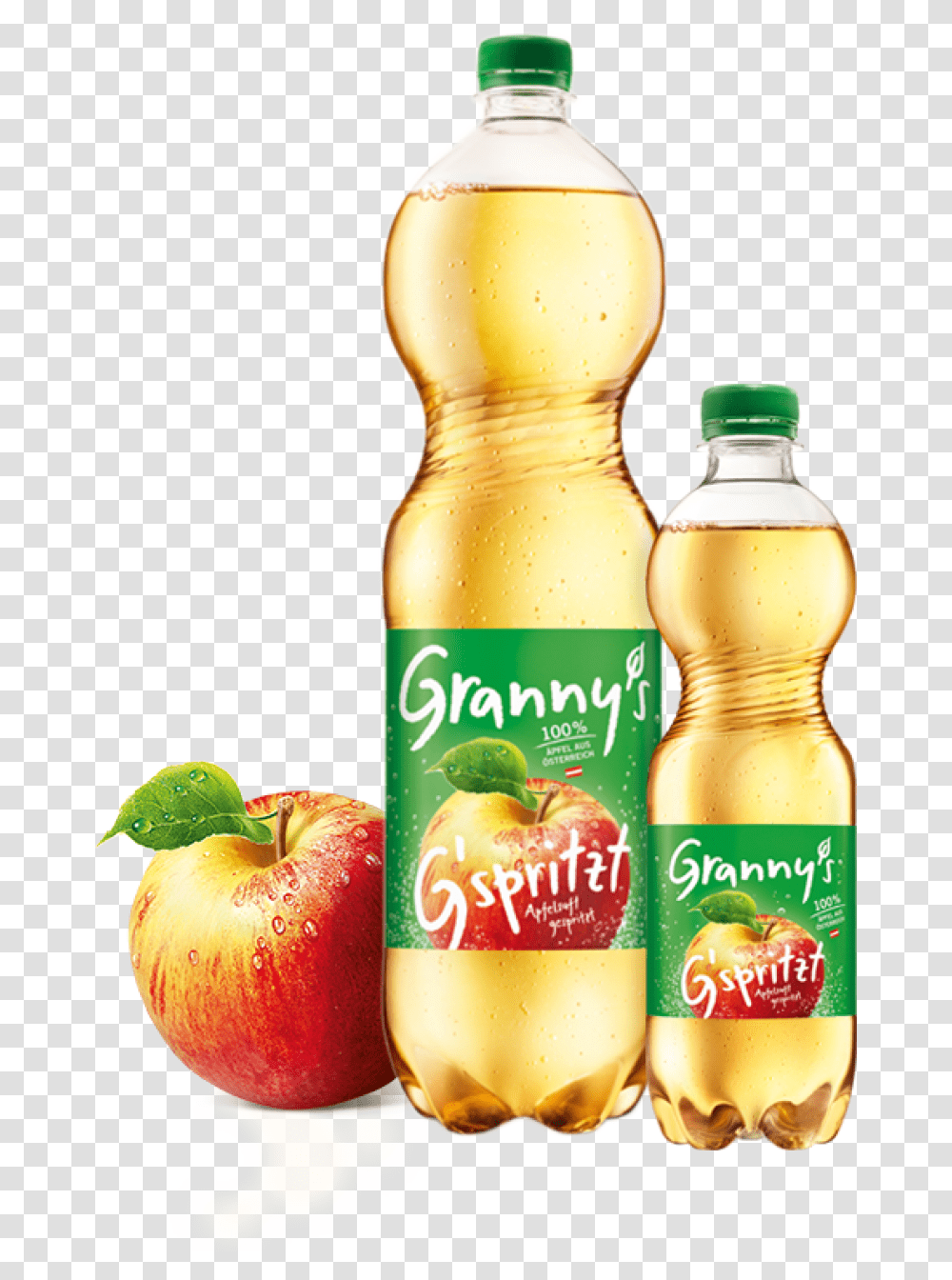 Granny S Sparkling Apple Juice Granny's Apfelsaft, Beverage, Bottle, Orange Juice, Pop Bottle Transparent Png
