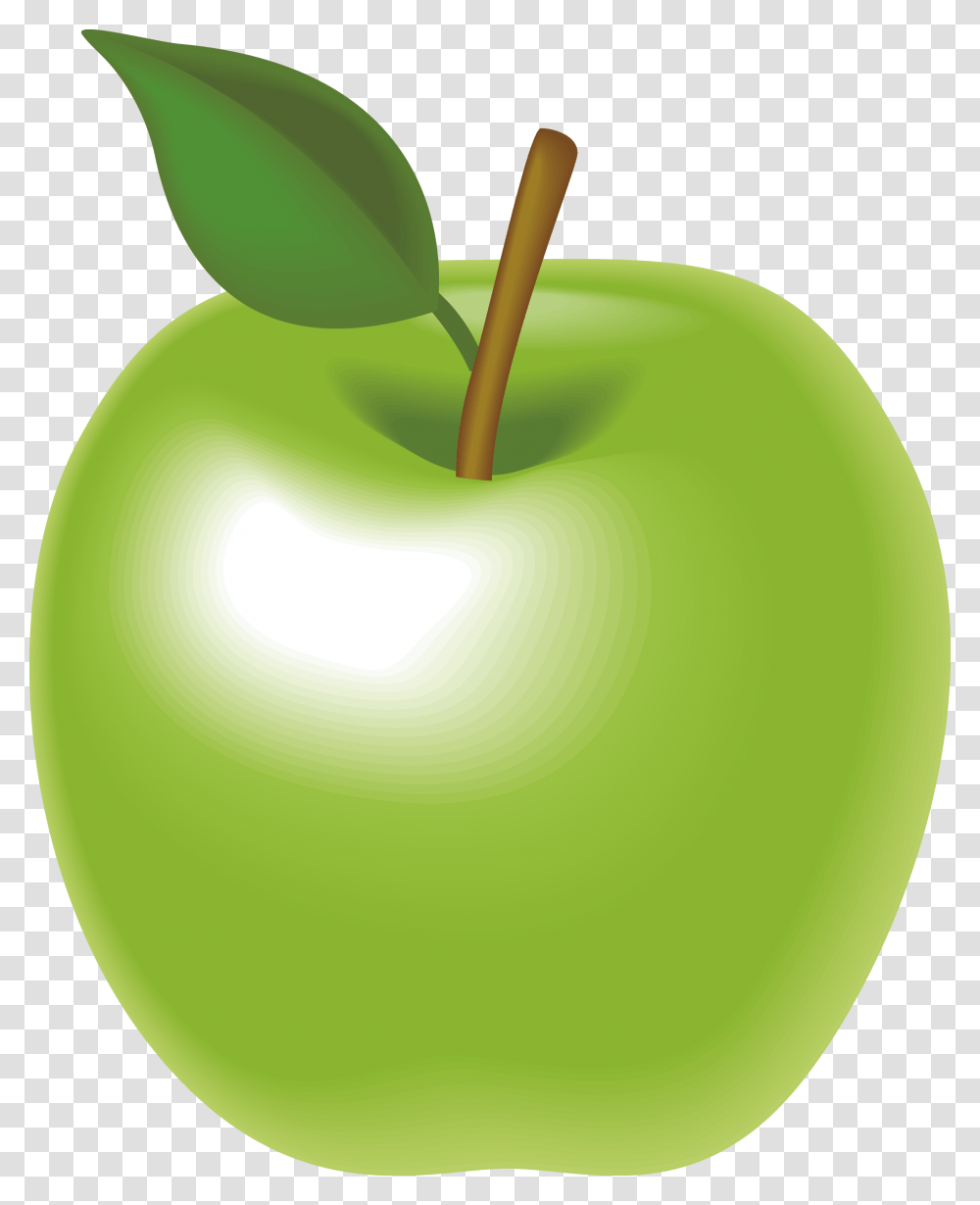 Granny Smith Apple Animation Green Apple Clipart, Plant, Fruit, Food Transparent Png