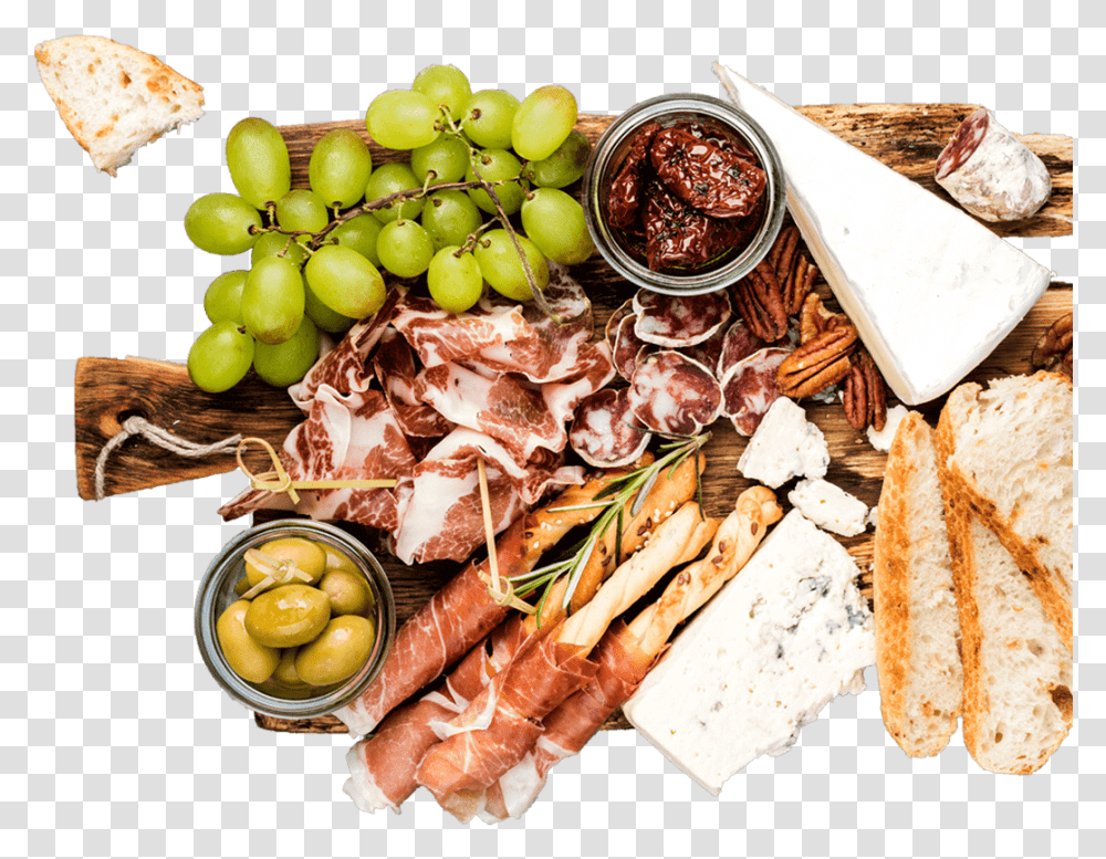 Grape, Bread, Food, Meal, Plant Transparent Png