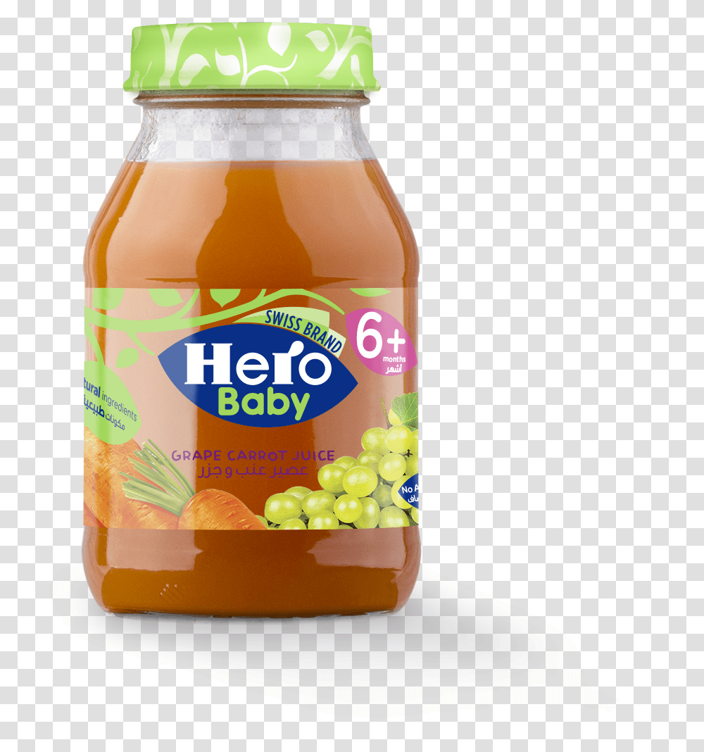Grape Carrot Juice Hero Baby, Ketchup, Food, Plant, Beverage Transparent Png