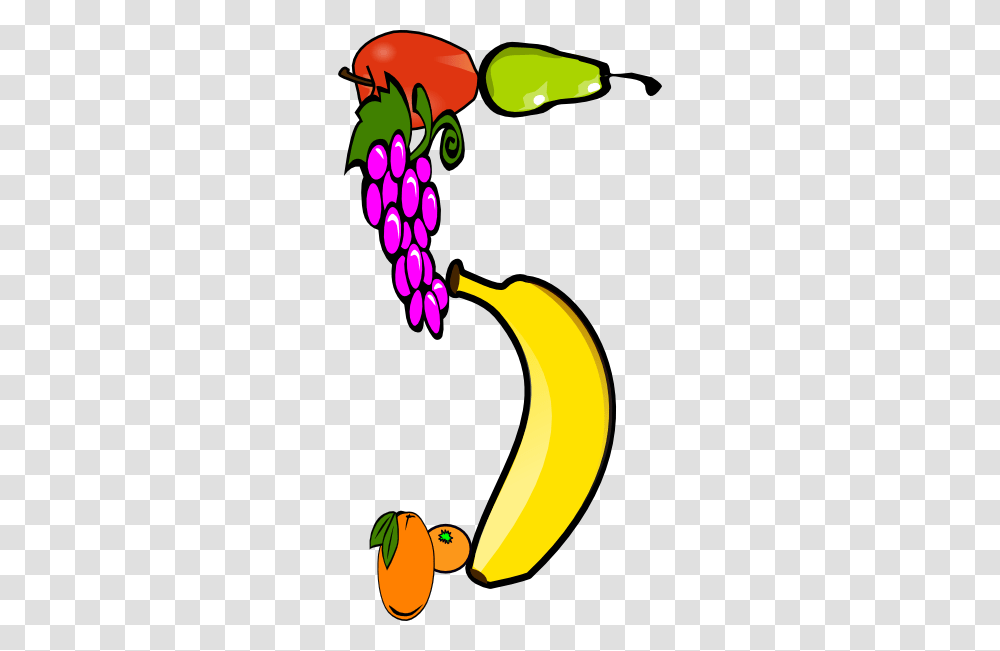 Grape Clipart Five, Plant, Fruit, Food, Banana Transparent Png