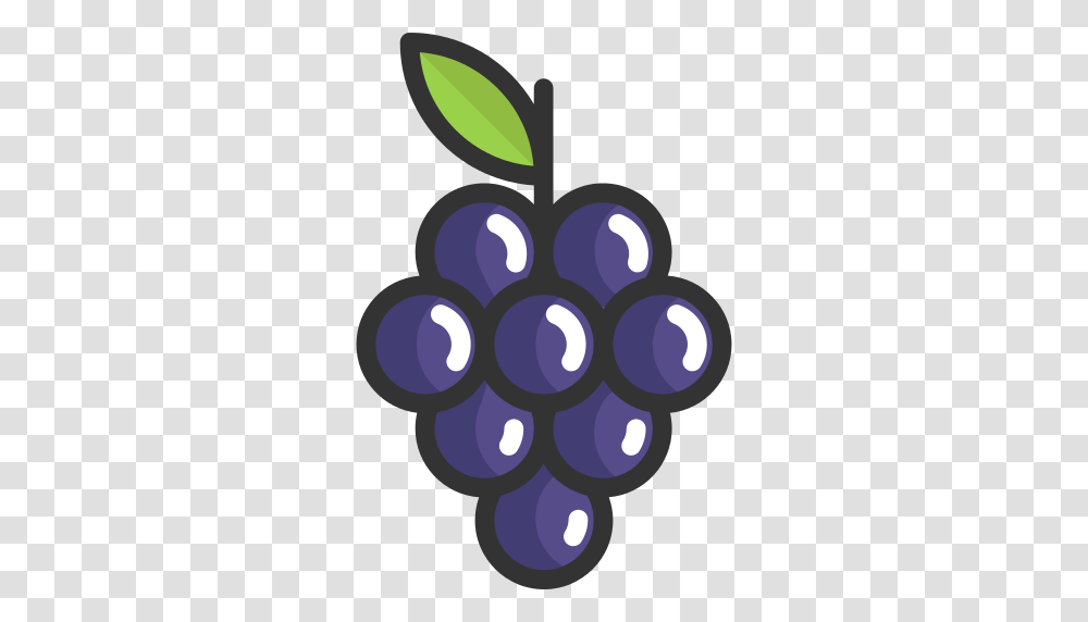 Grape Icon, Plant, Fruit, Food, Grapes Transparent Png