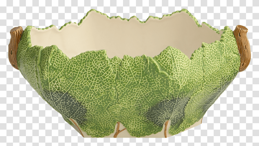 Grape Leaf Bowl Map, Plant, Cabbage, Vegetable, Food Transparent Png