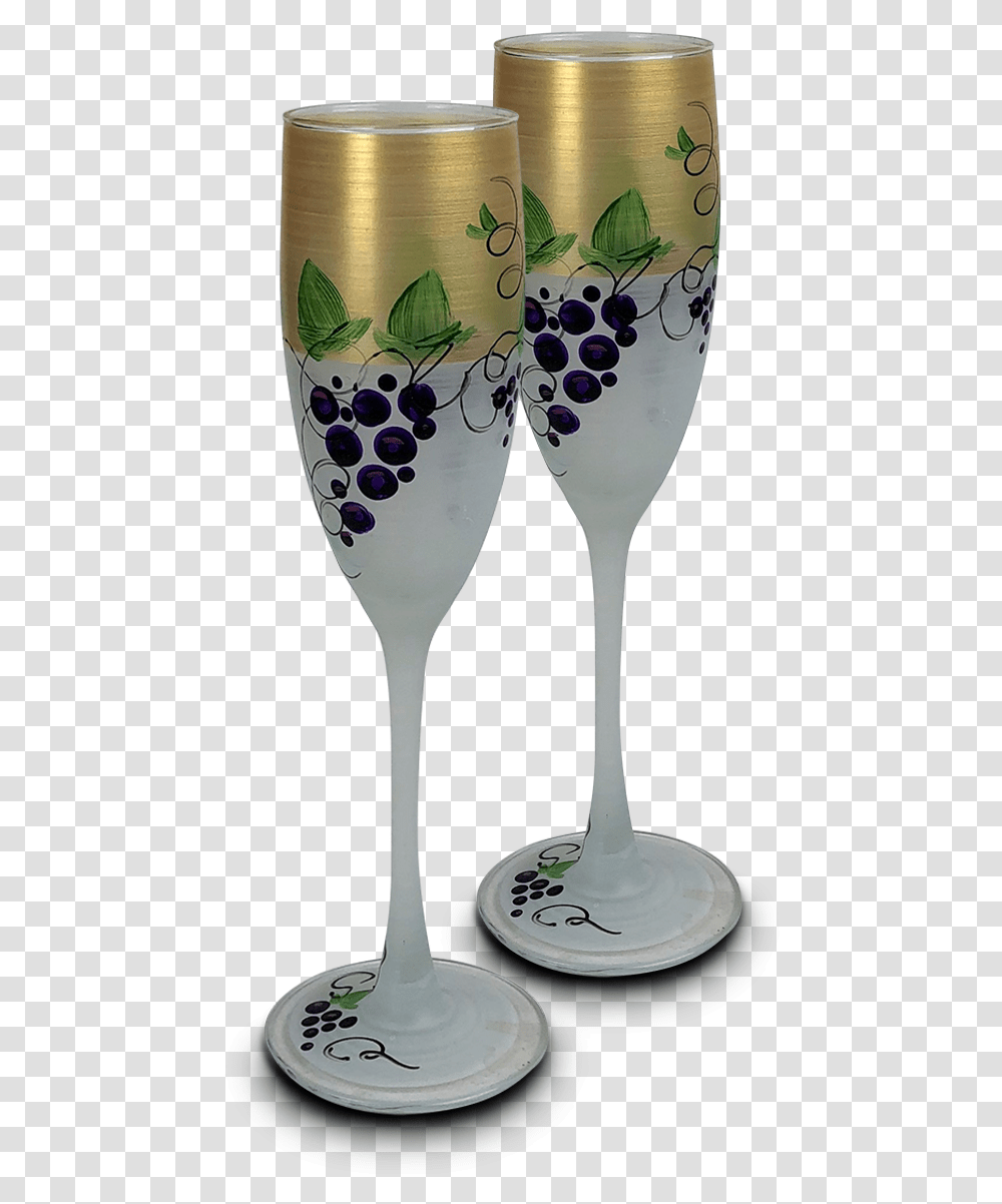 Grape Vines Champagne Stemware, Glass, Goblet, Cutlery, Spoon Transparent Png