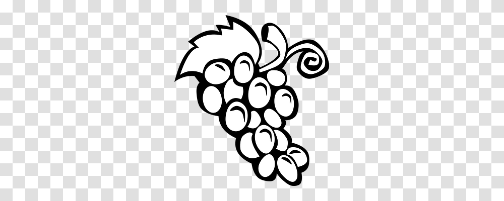 Grapes Food, Stencil Transparent Png
