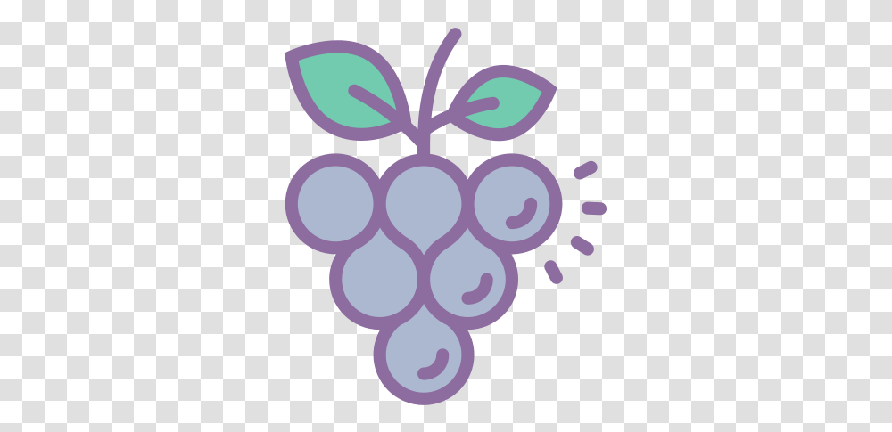 Grapes Icon Free Download And Vector Illustration, Purple, Plant, Light, Fruit Transparent Png