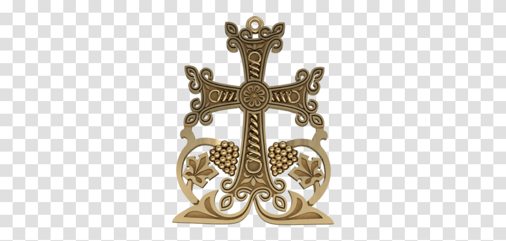 Grapes My Armenian Name Cross, Crucifix, Bronze Transparent Png