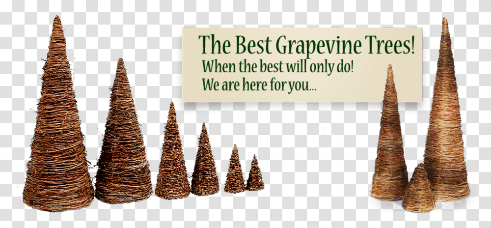 Grapevine Christmas Tree, Plant, Cone, Ornament, Triangle Transparent Png
