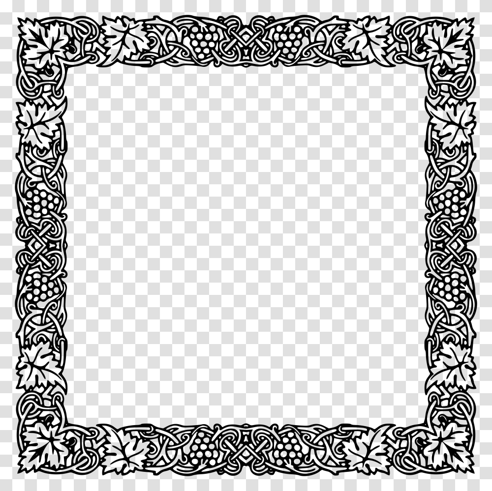 Grapevine Frame Extrapolated Icons, Gray, World Of Warcraft Transparent Png