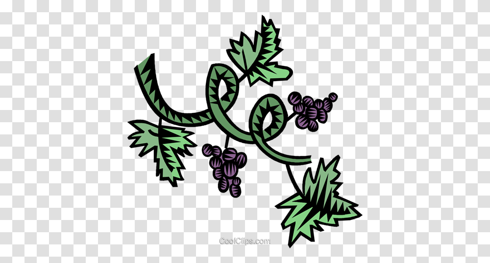 Grapevine Royalty Free Vector Clip Art Illustration, Floral Design, Pattern, Plant Transparent Png