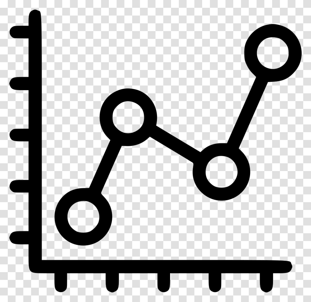 Graph Dot Line Sale Report Comments Background Graph Icon, Scissors, Blade, Weapon, Weaponry Transparent Png