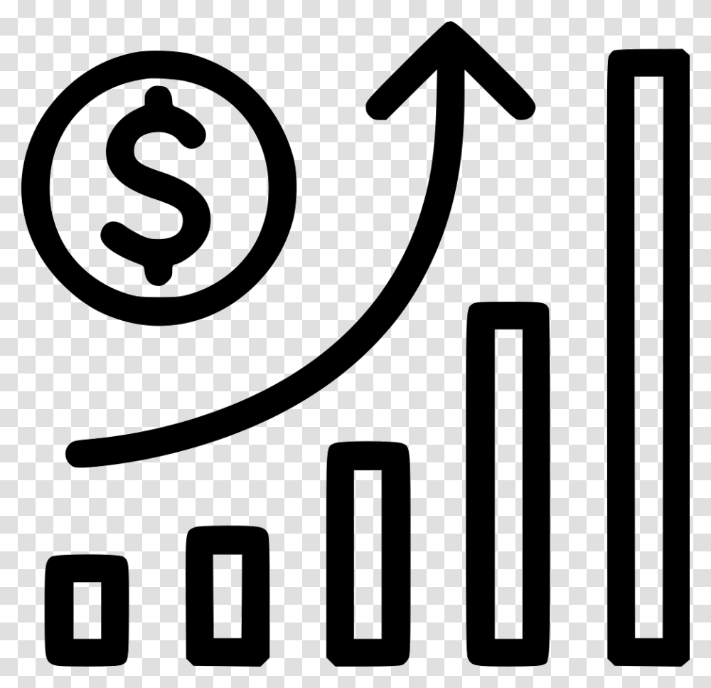 Graph Growth Money Stock Inflation Inflation Icon, Number, Alphabet Transparent Png