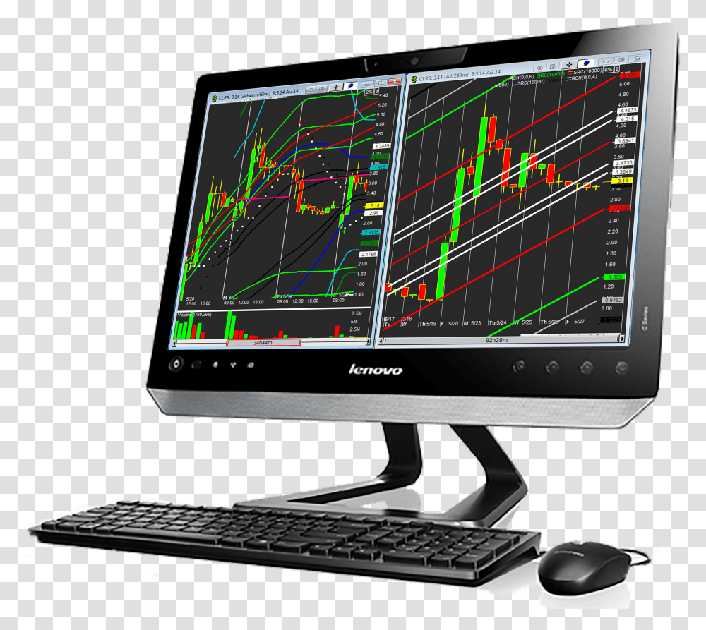 Graph Monitor Laptop All In One Pc, Electronics, Computer, Screen, Display Transparent Png