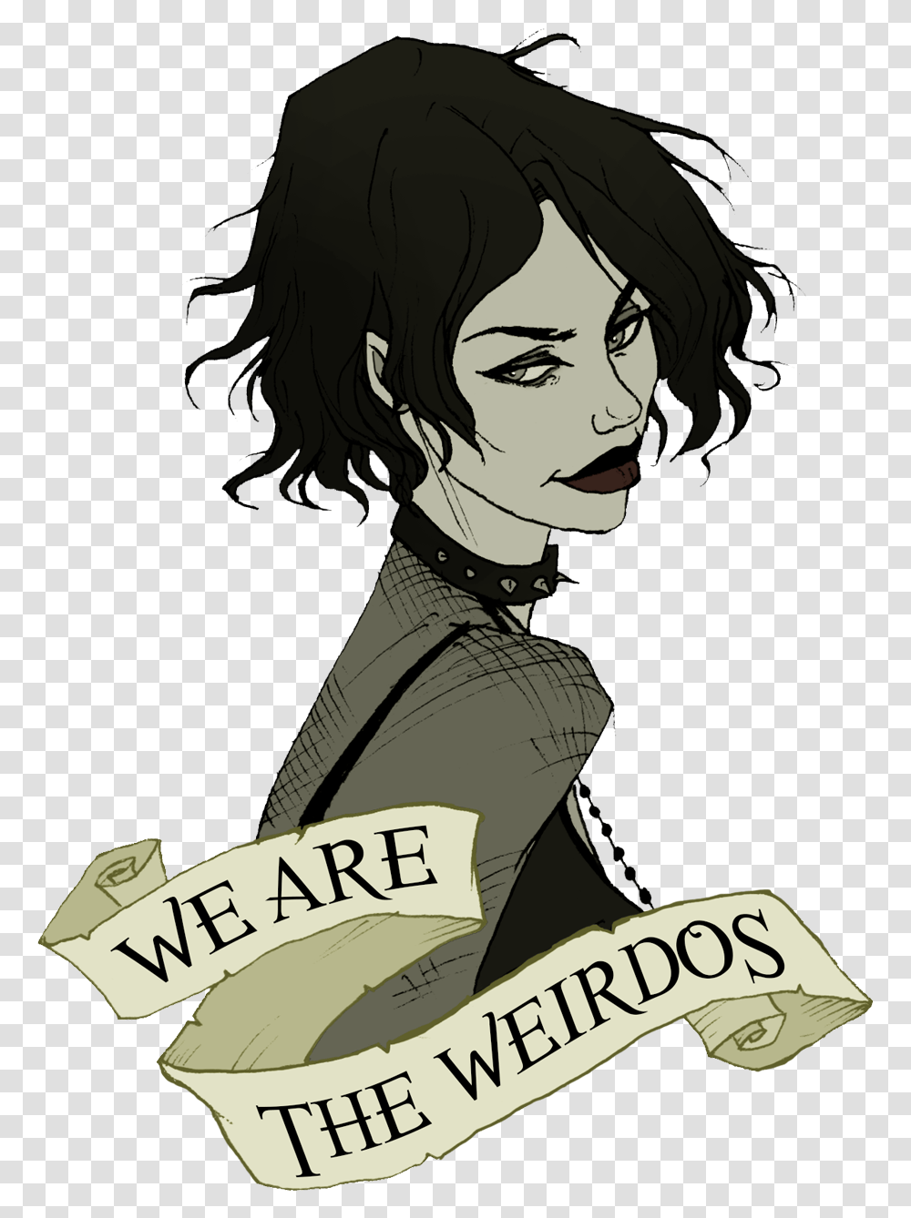 Graphic Black And White We Are The Weirdos We Are The Weirdos Mister Tattoo, Book, Comics, Person, Human Transparent Png