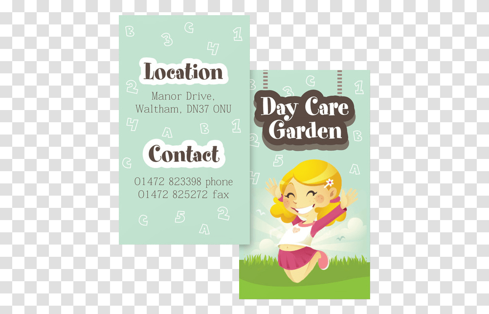 Graphic Daycare Business Card Template, Advertisement, Poster, Flyer, Paper Transparent Png