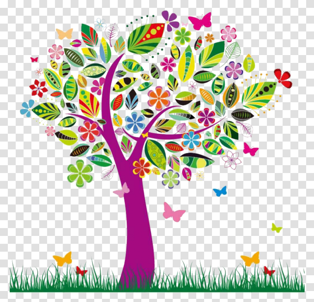 Graphic Design Trees, Floral Design, Pattern Transparent Png