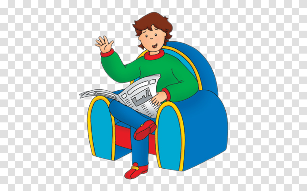 Graphic Download 40 Clip Caillou Dad, Chair, Furniture, Graphics, Art Transparent Png
