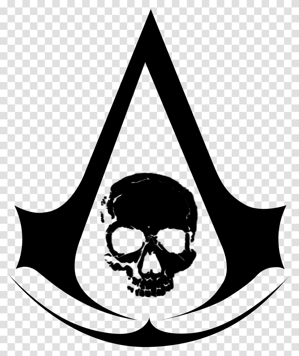 Graphic Free Assassin's Iv Black Flag Symbol Assassins Assassin's Creed 4 Black Flag Logo, Gray, World Of Warcraft Transparent Png