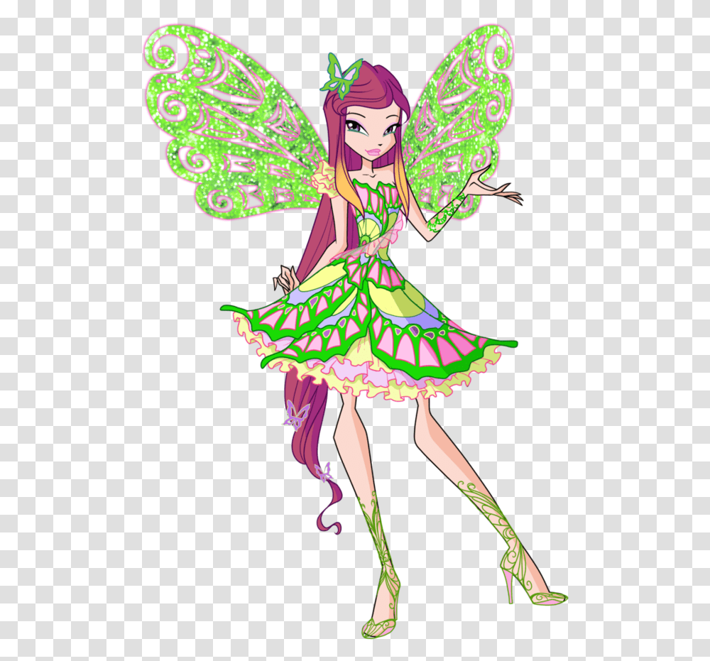 Graphic Free Download Roxy Butterflix Design By Winx Roxy Butterflix, Costume, Person Transparent Png