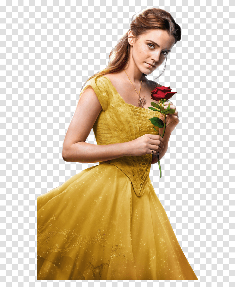 Graphic Freeuse Belle Emma Watson Emma Watson Belle Ring, Person, Plant, Flower Transparent Png