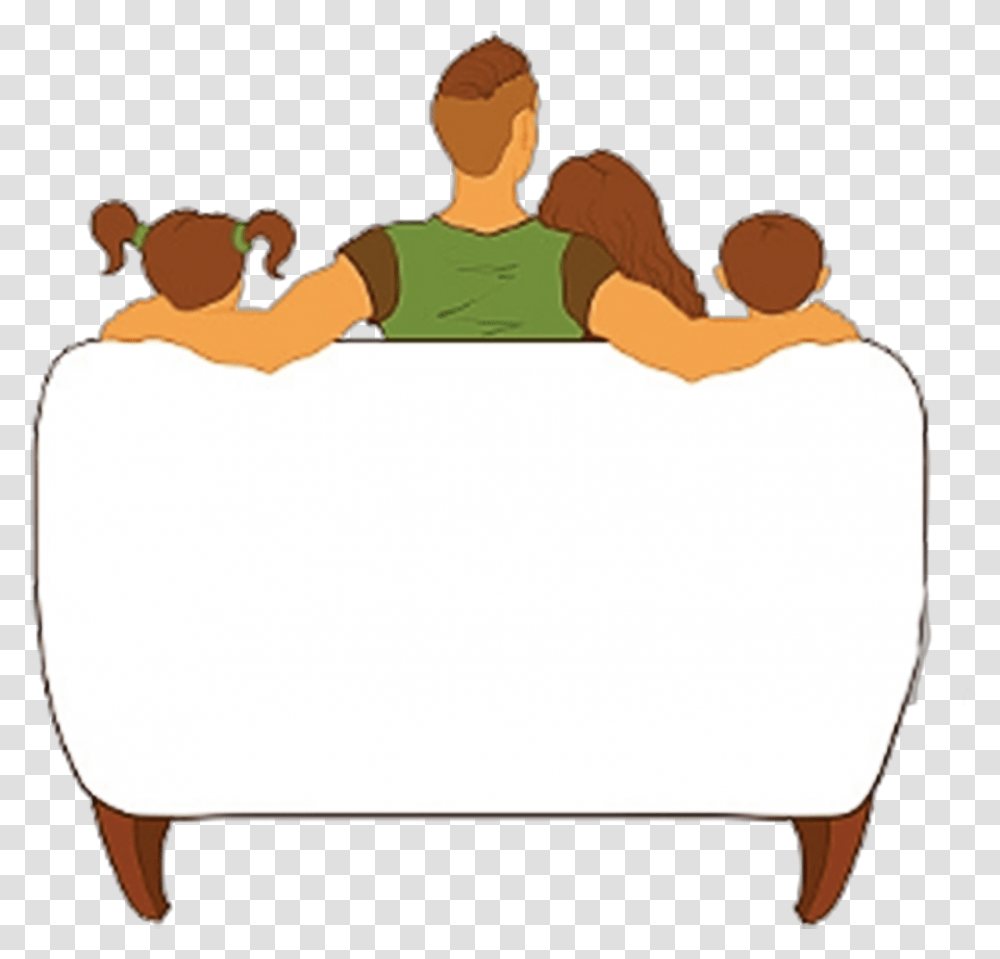 Graphic Freeuse Download Television Family Cartoon Sitting, Tub, Jacuzzi, Hot Tub, Person Transparent Png