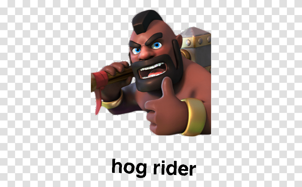 Graphic Image Clash Royal Hog Rider, Finger, Person, Human, Hand Transparent Png