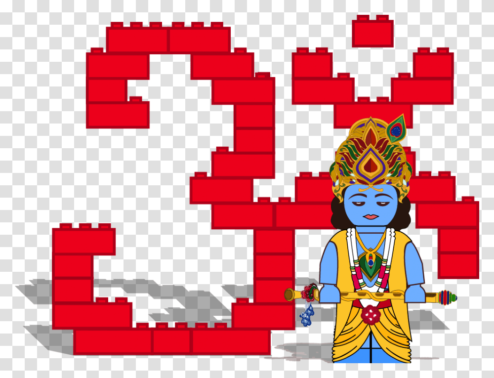 Graphic Lego Krishna Legos Krishna Hindu Hindu Hindu Gods Lego, Person, Crowd Transparent Png