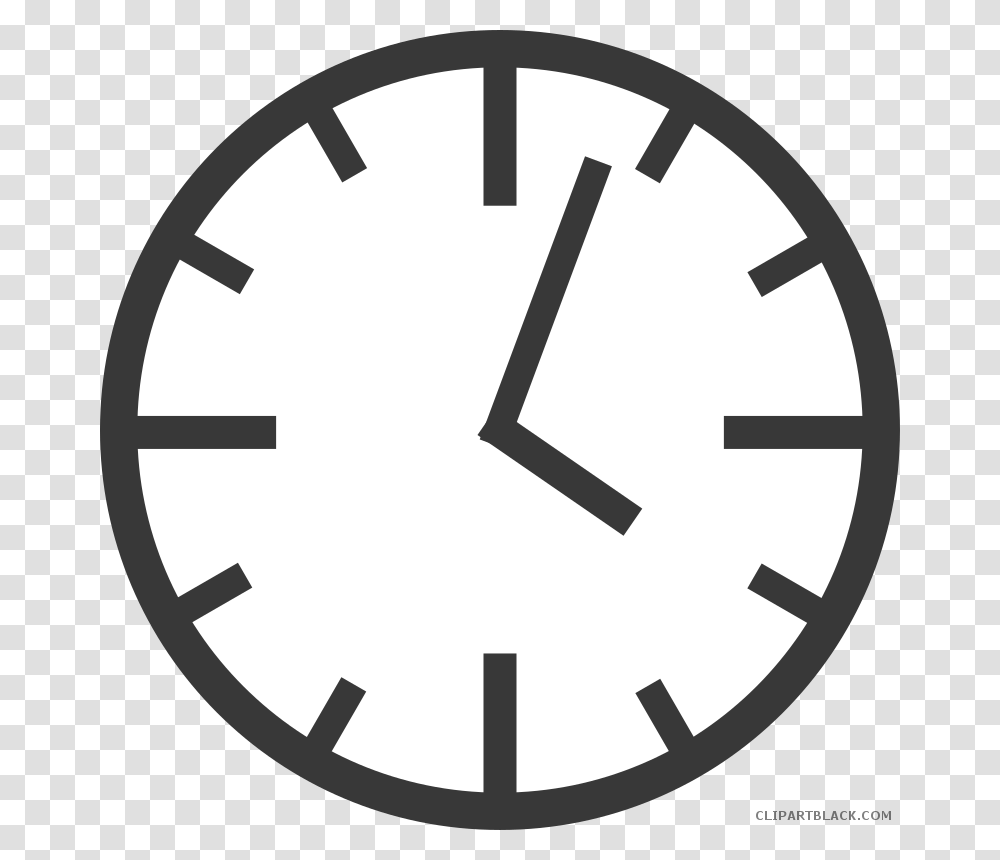 Graphic Library Black And White Clipart Clock Black And White Clock Clipart, Analog Clock, First Aid, Wall Clock Transparent Png