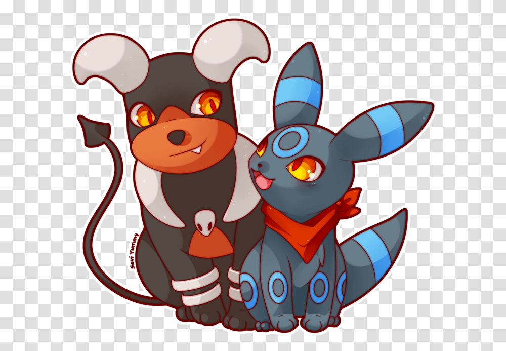 Graphic Library Commission Shiny Umbreon And Houndoom Umbreon And Houndoom, Animal, Mammal, Food, Sea Life Transparent Png