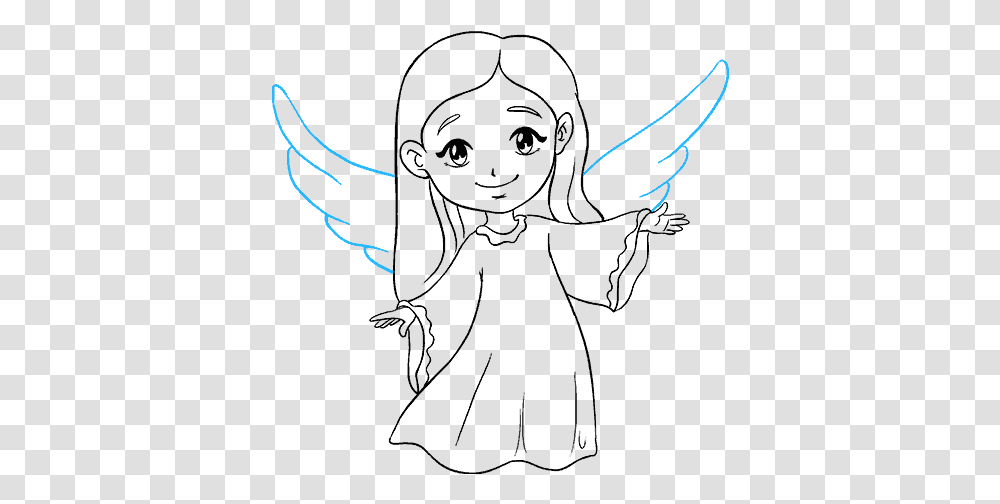 Graphic Library Download Collection Of Free Archangel Angel Drawing, Light, Outdoors Transparent Png