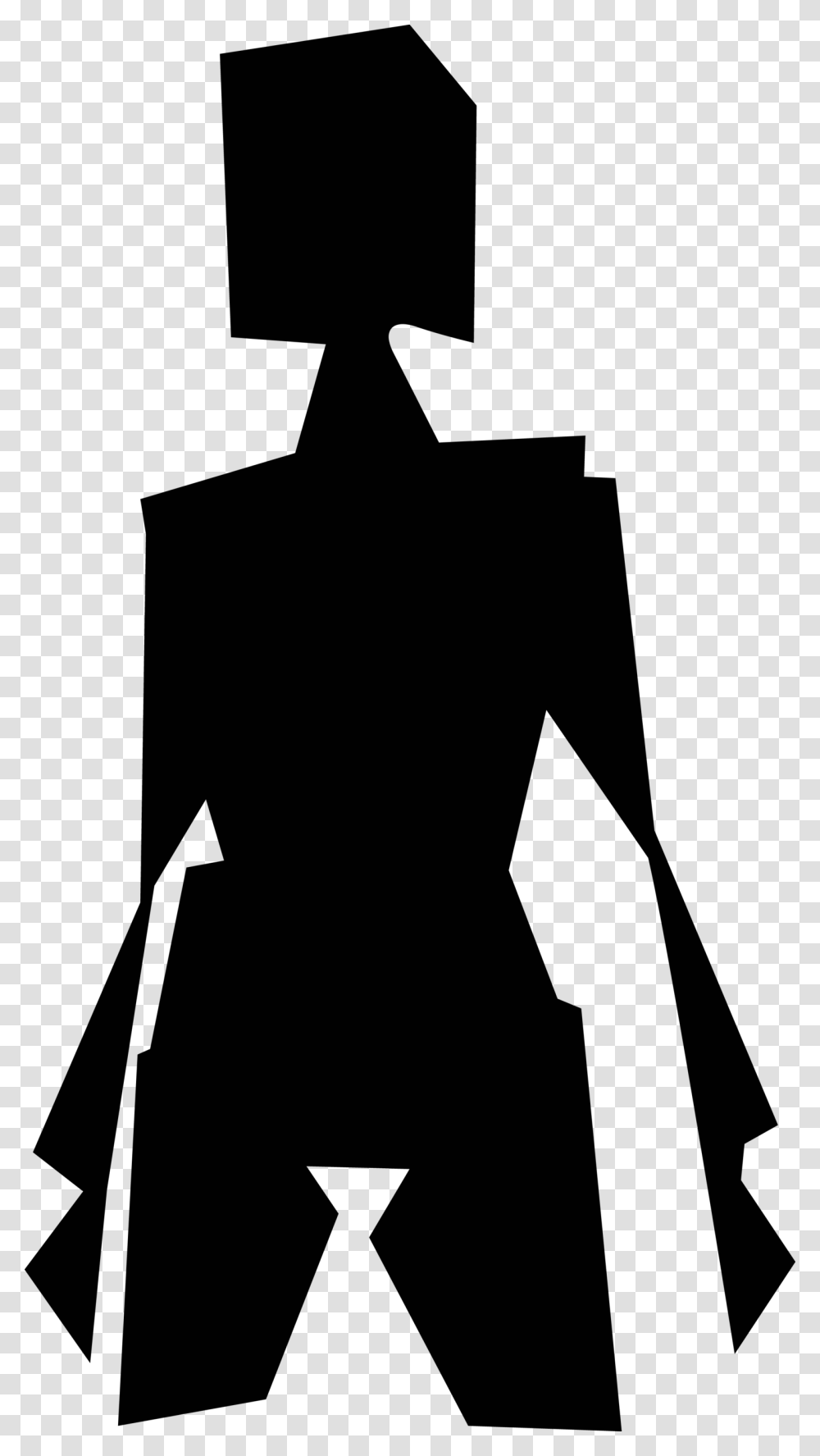 Graphic Library Library Stripper Clips Cardboard Evil Robot, Silhouette, Bow, Plot Transparent Png