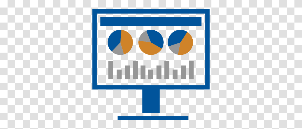 Graphic Of A Computer Monitor Displaying 3 Pie Charts Graphic Design, Light, Traffic Light, Lighting Transparent Png