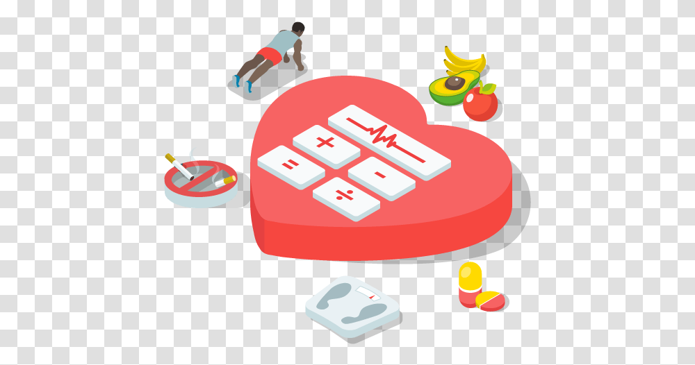 Graphic Of A Heart Containing A Calculator S Arithmetic, Person, First Aid, Game, Medication Transparent Png