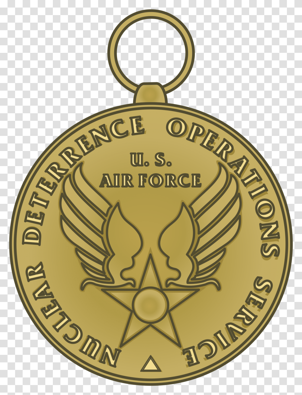 Graphic Of The Nuclear Deterrence Operations Service Unsa, Gold, Locket, Pendant, Jewelry Transparent Png