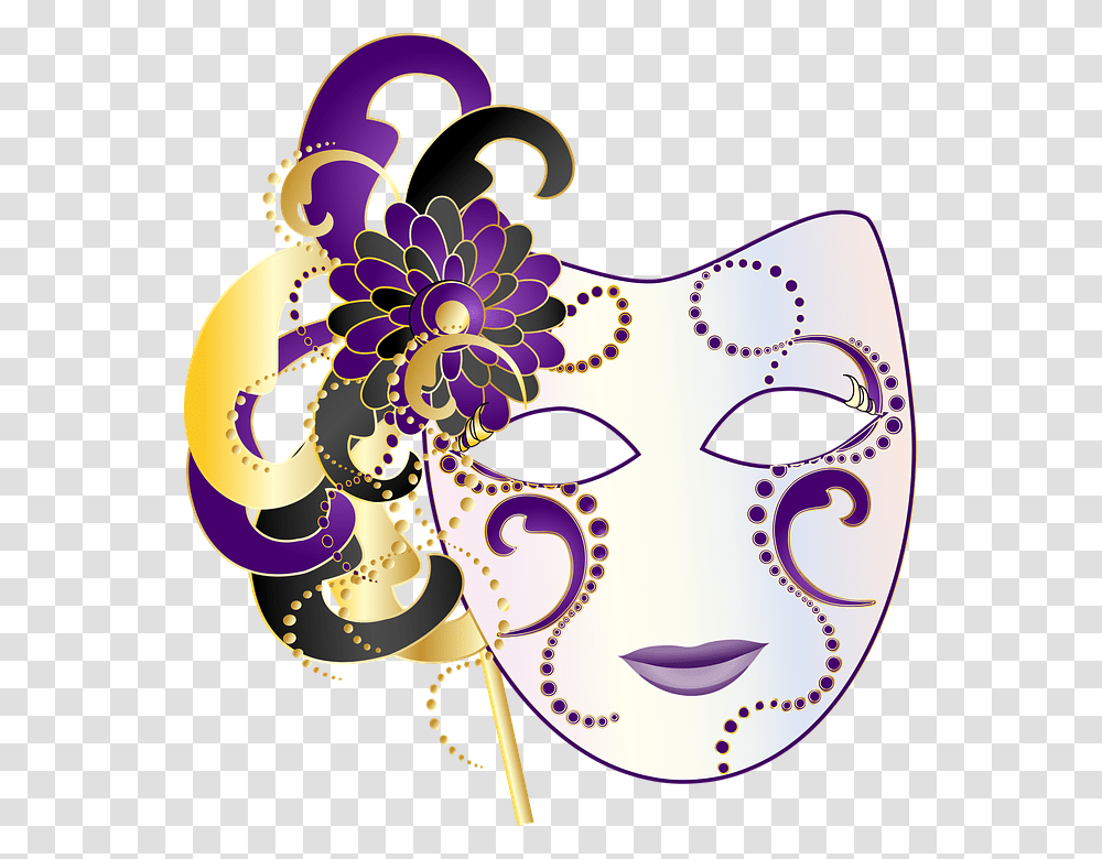 Graphic Party Mask Costume Mardi Gras Ball, Parade, Crowd, Carnival Transparent Png